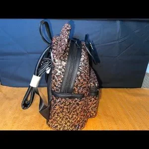Aulani bronze loungefly backpack new Aulani - Loungefly Peach Paradise Sequin Plumeria Ear  main image 3
